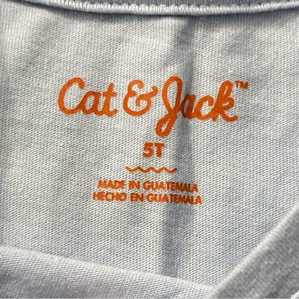Cat & Jack Girl’s Blue HAVE A CREATIVE, CURIOUS, & KIND DAY Crewneck Graphic Tee - Picture 4 of 7